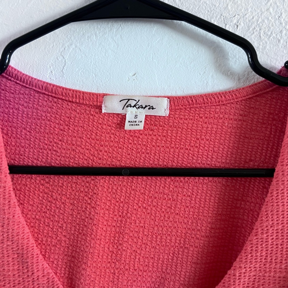 Takara Pink Ruffled Blouse - Picture 2 of 3